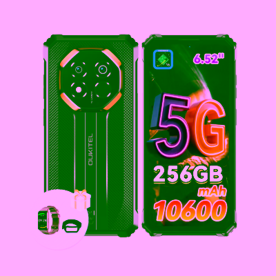 OUKITEL G7 4G 64 Mpx Câmera e 10 600 mAh